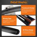 in-Channel Rain Guards Compatible with 2020-2025 Nissan Sentra Smoke Tinted Window Deflectors Visors 4-Piece Set 2021 2022 2023 2024