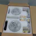 HONGREN Battery Operated Wall Sconces Set of Two Glass Gold Cordless Rechargeable Wall Sconces with Remote Control LED Dimmable Wall Lights for Living Room Hallway (2 Pack)