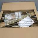 Ulif M2 Wall-Mounted Clothes Rack, Metal Closet System with 4 Expandable Hanger Rods and 5 Metal Shelves, Mount-on-Wall Clothing Storage Organizer in (70.8-102.3)" L x 14.5" D x 71.2" H, Gold