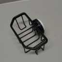 TAILI Sponge Holder with Strong Suction Cup, Dish Sponge Caddy Inside Sink Removable, Rustproof Aluminum for Sponges, Brushes, Stoppers and Scrapers - Black