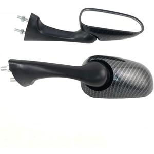 Motorcycle Rearview Miror Replacement Side Mirror for CBR NSR VFR RVF 250 400 NC23 29 30 35 MC18 19 21 22 28 Black (Carbon)