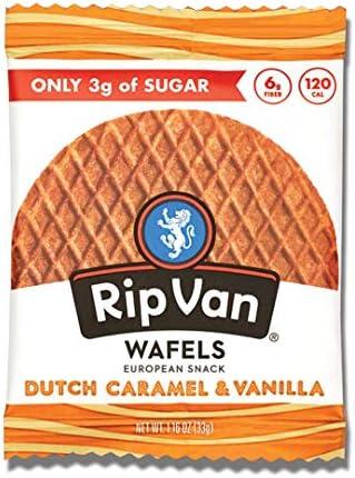 RIP VAN WAFELS Caramel Filled Wafel, 1.2 OZ 10 Pack FEB 06/26