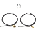 2pcs 5/32" Inner Flex Shaft Cable for Rotary Grinding Tool with 2pcs Carbon Brush, Replacement Core Flexible Shaft Attachment, Drill Grinder Part Accessories