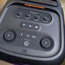 JBL PartyBox Stage 320 - Portable Party Speaker with Telescopic Handle & Wide, Sturdy Wheels, Powerful JBL Pro Sound, Futuristic lightshow, Up to 18 Hours of Play time, Splash Proof (Black)