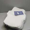 Osteo Cervical Pillow for Neck Pain Relief, Hollow Design Odorless Memory Foam Pillows with Cooling Case, Adjustable Orthopedic Bed Pillow for Sleeping, Support for Side Back Sleepers (Queen(25.5*16.5*5.2/4.1 inches), White)