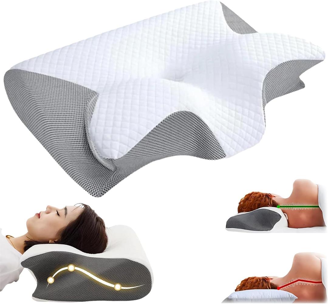 Imgjsx Neck Haven Pillow Hospitality Collection, Cervical Neck Pillow for Neck Pain Relief, Support Your Head, Neck, Pine, Shoulders, Proper Alignment Ergonomic Pillows