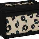 Everything Mary Sewing Kit Organizer Box, Simple Cheetah - Supplies Storage Basket for Supplies and Accessories - Organization for Thread, Needles, Notions & Scissors - Portable Craft Caddy