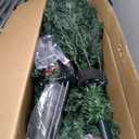 7Ft Pre-Lit Artificial Christmas Tree Hinged 500 LED Lights