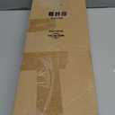 Gold Double Curtain Rods for Windows 72 to 144 Inch, 1 Inch Adjustable Decorative Crystal Long Dual Curtain Rod, Heavy Duty Vintage Double Drapery Pole with Gold Foil Finials for Living Room