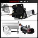 Front Left Driver Side Power Window Regulator with Motor Assembly Compatible For Dodge Durango 1998-2003 Dakota 2000-2004 741-649 5066431AC