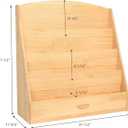 Montessori Bookshelf, 4 Tier Kids Bookshelf – Safe, Sturdy, and Easy to Clean, Premium Wooden Book Shelf for Kids Rooms, Playroom, Classroom, Nursery（31-1/2" D x 11-4/5" W x 31-1/2" H）