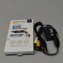 AMANKA VHS to Digital Converter, USB Video Capture Card, RCA AV to USB Audio Video Transfer Grabber, Convert Analog VHS VCR to Digital Adapter for PC DV Camera DSLR DVD Compatible Windows Mac OS (Orange)