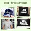 Tintnut White Golf HTV Vinyl Roll-12 x5ft Patterned Iron on Vinyl for T-Shirts Clothing Bags Heat Transfer Vinyl for All Cutting Machine