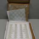 Gamie Premium Glass Chess Set, 12 Inch - Elegant Design - Durable Build - 32 Frosted and Clear Pieces - Felted Bottoms - Easy to Carry - Stable & Fully Functional for Chess Lovers