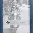 Lawrence Frames Weathered Woods 8x10 Charlotte Navy Blue Picture Frame