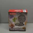 Mini Waffle Maker Machine, Tiny Waffle Bites Iron for Kids, Bake 8 x 2'' Tiny Waffle Bites, Small Waffle Maker, Compact & Easy Use, Non Stick Surface, Recipe Included, White