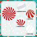 Shellwei 6 Pcs 9.9 Inch Large Christmas Candy Ornaments Red White Peppermint Lollipop Christmas Picks Xmas Tree Decorations for Xmas Tree Topper Holiday Party Decor