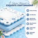 32 x 32 inch Floating Mahjong Table for Pool 2-in-1 Double-Sided, 31.5 x 31.5 inches