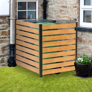 Fence Outdoor Privacy Fence Screen, Pool Equipment Enclosure, Trash Can Enclosure, Wood Screen Panels for Backyard Outside