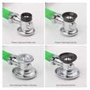 ADC Adscope 641 Sprague Stethoscope with 5 Interchangeable Chestpiece Options, 30 inch Length, Black