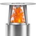 Heat Deflector for Solo Stove Mesa XL - Captures Warmth - Expands Heat Radius - for Solo Stove Accessories - 304 Stainless Steel - Common to Other 7 in Calibre Fire Pit - 11 "(D) x 7.5"(H) (Deflector for Mesa XL)