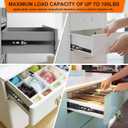 12 inch Drawer Slides 6 Pairs (12pcs) Soft Close 3 fold Full Extension Side Mount Cabinet Drawer Glides 12" Black Cabinet Rails for Dresser, Cabinet, Kitchen 100 LB Capacity