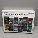 ARTDOT 12 Pack 5D DIY Diamond Art Kits for Adults, Licensed Diamond Painting Kits with Accessories and Tools for Home Wall Decor (12 by 16 Inch)