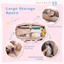 Fasrom Breast Pump Bag Compatible with Spectra S1 S2, Pumping Bag for Work, Portable Breast Pump Storage Travel Tote Bag, Pink