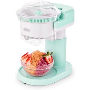 DASH Shaved Ice Maker and Slushie Machine (Aqua): Multi-Purpose Ice Shaver Machine for Homemade Shaved Ice, Snow Cones, Slushies, Cocktails & More with Stainless Steel Blades, Easy to Clean and Store