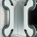 Shower Handles for Elderly Suction 2 Pack Grab Bars for Bathtubs and Showers, bar Safety 500 lbs Walls Handicap Heavy Duty Holder Hooks to Lift Large Tile Glass Suction Cups Tool Chair