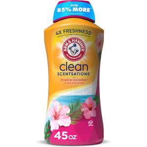ARM & HAMMER Clean Scentsations In-Wash Scent Booster, Laundry Scent Booster Tropical Paradise scent, 45 Oz (45 Fl Oz (Pack of 1))