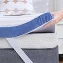 BDEUS 3 Inch Gel Memory Foam Mattress Topper Twin XL Size, Cooling Mattress Topper for Back Pain Relief, Non-Slip Design with Removable & Washable Soft Bamboo Cover.