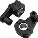 2 Inch Pivot Handlebar Risers Universal Motorcycle For 7/8" (22mm) bar clamps, 2 in Universal Motorcycle Handlebar,Pivoting Handlebar Clamp Risers For 7/8" or 1 1/8 28mm (Black) 2 PCS