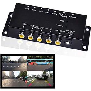 Auto Wayfeng WF IR Control 4 Cameras Video Control Car Cameras Image Switch Combiner Box for Left View Right View Front Rear Parking Camera Box