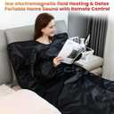 Lcoco&Dream Portable Sauna Blanket, Dual Sided Temperature ControlRelaxation and Detox Washable & Foldable with Carrying Bag and Remote Control, 90-180, 30-90 Minutes Timer, (6 x 3) FT