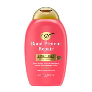 OGX Repair & Protect Bond Protein Repair Conditioner, Lightweight Conditioner Targets Damaged Areas of Hair, Formulated without Parabens, Sulfate-Free Surfactants, 13 fl. oz