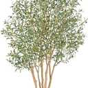 Nafresh Majestic Faux Olive Tree 8ft Artificial Olive Tree Indoor & Outdoor with Lifelike Leaves & Textured Branches for Living Room, Office, Entryway,Patio