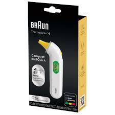 Braun ThermoScan 4 Digital Ear Thermometer, Professional Accuracy with Color Coded and Audio Fever Guidance for Babies, Toddlers, Kids and Adults, FSA and HSA Eligible