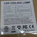 Fairdeer 2 Pack LED Flush Mount Ceiling Light, 15Inch 30W, 3000K/ 3500K/ 4000K/ 5000K/ 6500K 5 Color Temperatures Ceiling Light Fixture for Kitchen Porch Hallway Bedroom Bathroom and Closet, Black