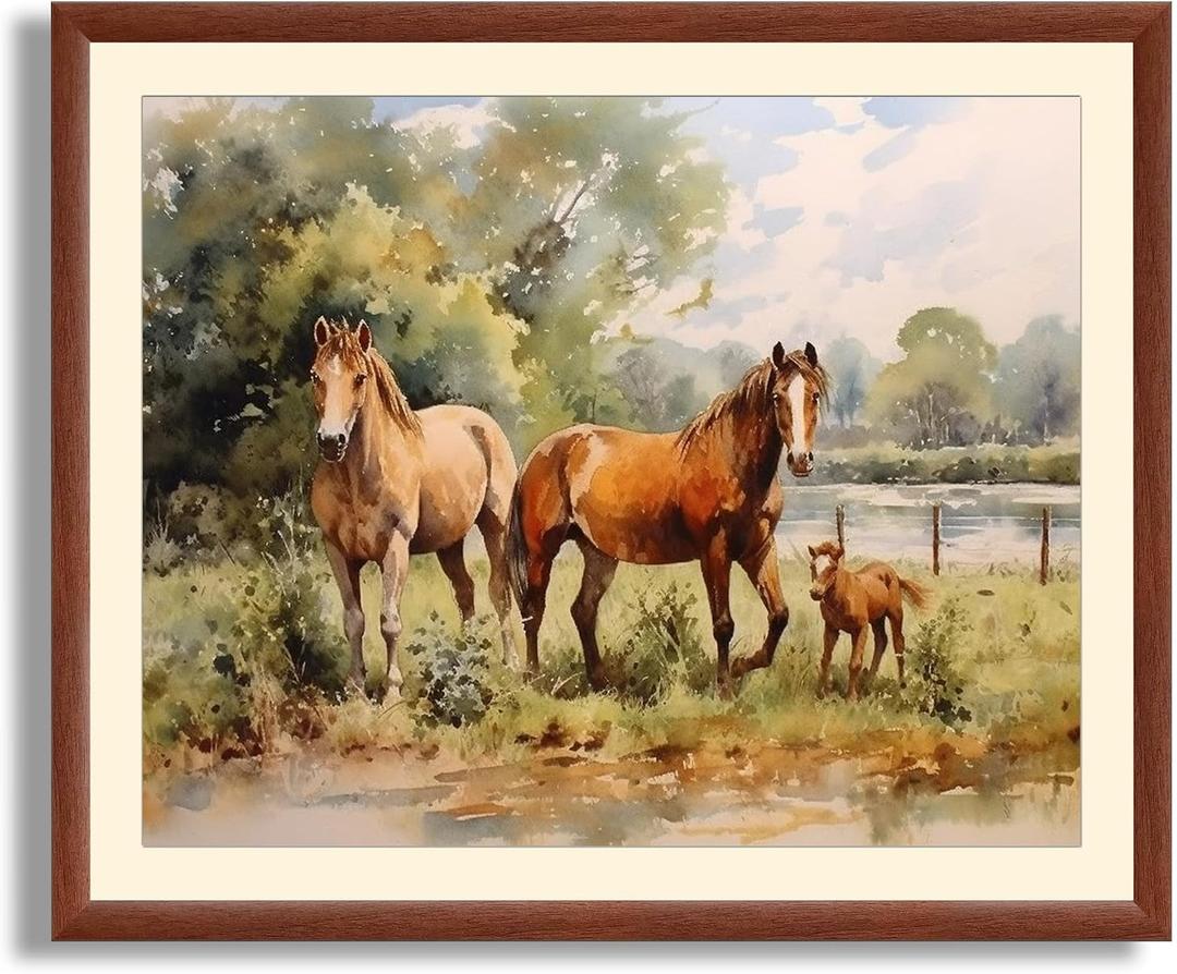 Art Shoppe Framed Print Wall Art, Vintage Wall Dcor for Living Room, Bedroom, Office, High-Resolution Image on Premium Art Paper, 3/4" Frame with Plexiglass Front, Ready to Hang, 17"x21"