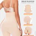 2 x BESTENA Shapewear Shorts, High Waisted Shapewear for Women Tummy Control, Seamless Body Shaper Shorts Thigh Slimmer (Beige, XL)