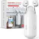 SwitchBot Automatic Curtain Opener - Bluetooth Remote Control Smart Curtain with App/Timer, Upgraded High-Performance Motor, Add SwitchBot Hub to Work with Alexa, Google Home, HomeKit