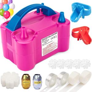 Balloon Pump, Portable Dual Nozzle Ballon Inflator Pump for Balloons 110V 600W Electric Air Pump Blower, Balloon Arch kit &Balloon Garland kit, Balloons for Parties/Birthday Balloons Set
