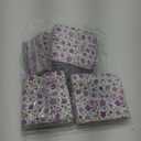 Kinlop 600 Pcs 5 x 5 Floral Cotton Fabric Patchwork Fat Quarters Bundles Precut Fabric Square Printed Cotton Strips Quilting for Spring Holiday DIY Craft Sewing(Purple)