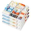 DIMJ Drawer Organizer Clothes- 30 Pack Baby Dresser Organizer for Nursery, Small Fabric Closet Drawer Organizer Bins for Underwears Socks, Foldable Storage Dividers Organization for Bedroom