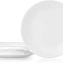 Corelle Vitrelle 10.25" Dinner Plates Set, Triple Layer Glass and Chip Resistant, Lightweight Round Plates, 8-Piece Country Cottage, 10.25"