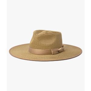 FLUFFY SENSE. Unisex Wide Brim Sun Hat Straw Panama Rancher Fedora Hat for Men Beach Hat for Women