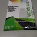 Printable Vinyl Sticker Paper - 50 Sheets 8.5x11 Sticker Paper for Inkjet Printer, Quick-Drying, Waterproof, Vivid Colors & Tear-Resistant, Easy to Cut, Cricut Compatible, DIY Sticker & Labels