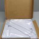 Heavy Duty Closet Rod Bracket 10.8x10.8 Closet Rod Holders Support Right Angle Closet Shelf Bracket for Revive Your Sagging Rod (4PCS-White)