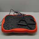 Vibration Plate Exercise Machine, Health & Fitness Full Body Vibration Platform, Portable Vibration Plate Platform for Weight Loss Home Fitness, Lymphatic Drainage, w/Resistance Bands+Remote (Red)